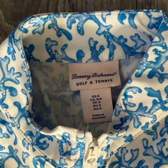 Tommy Bahama Blue and White Sleeveless Women's Top Size Small - Picture 3 of 6